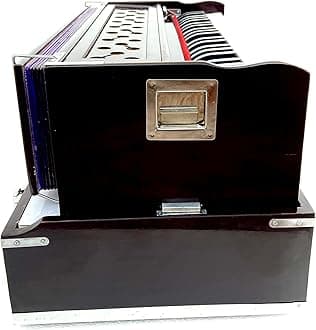 42 keys, 7 Bellow, Coupler Folding Portable Colour Mahogany Harmonium with high sound quality with free bag