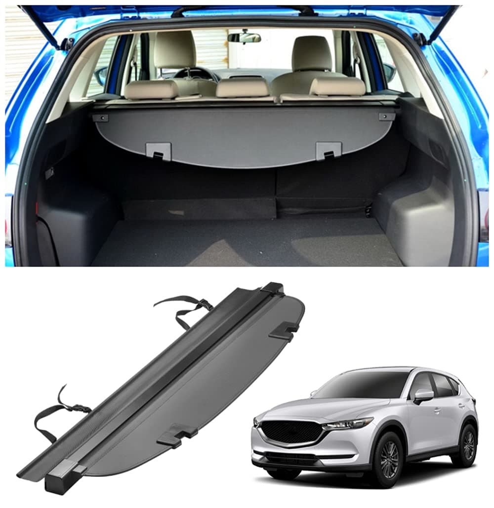 Mazda CX-5 Cargo Cover Retractable Rear Trunk Security Shield Cargo Luggage Cover Shade Compatible for Mazda CX5 CX-5 Accessories 2017 2018 2019 2020 2021 2022 2023 2024