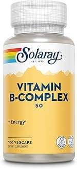 SOLARAY Vitamin B Complex 50 Mg. 100 Vegetable Capsules