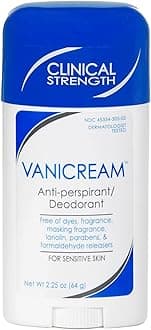 Mudra Vanicream Anti-Perspirant/Deodorant for sensitive skin - clinical strength, 24-hour protection - fragrance free, preservative free - dermatologist tested - 2.25 ounce