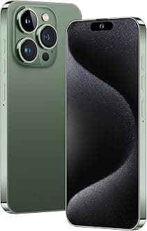 A15 PROMAX Unlocked Android Phone 8-core Android 13 Phone8GB+256GB Cell Phone 24MP+50MP Camera Pixels 6800mAh Battery for Extended Standby 7inch HD Screen Mobile Phone 5G Dual SIM (Titanium Green)