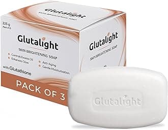 Soap | Glutathione | Helps Even Skin Tone | Reduces Dark Spots & Fades Pigmentation | Bath Soap Combo Offers | Bathing Soap | Helps Control Excess Oil | For Radiant Glow - Pack of 3