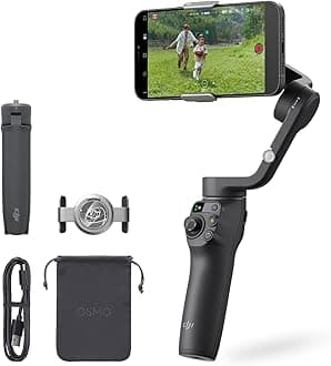 Gimbal Osmo Mobile 6 Slate Gray [Domestic Genuine Product] Function Upgrade 3-Axis Smartphone Gimbal Tracking Function Remote Operation with Watch Built-in Extension Rod Portable & Foldable Design