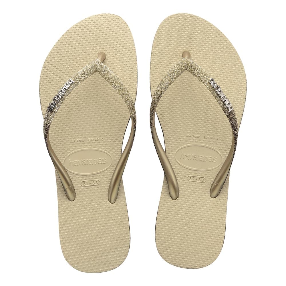 Havaianas Women's Slim Sparkle Sandal Sand Grey