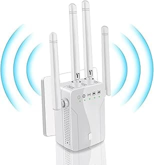WiFi Extender Signal Booster Internet Repeater Long Range Covers Up for Apartment Basement Office House for Home