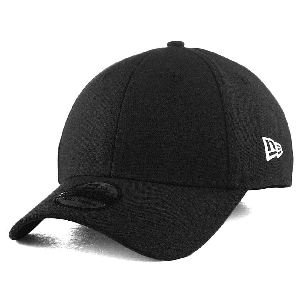 Blank Custom 39THIRTY Stretch-Fitted Cap (US, Alpha, Small, Black)