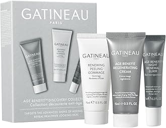 Gatineau - Age Benefit Discovery Collection - Face Cream, Peeling Exfoliator & Night Renewal Elixir, Travel or Trial Gift Set