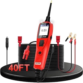 PowerScan PS100 Car Circuit Tester, Universal 12V 24V Automotive Power Circuit Probe Kit with 40FT Cable, AC/DC/Continuity/Probe/Signal Test, Activate Component Electrical System Tool