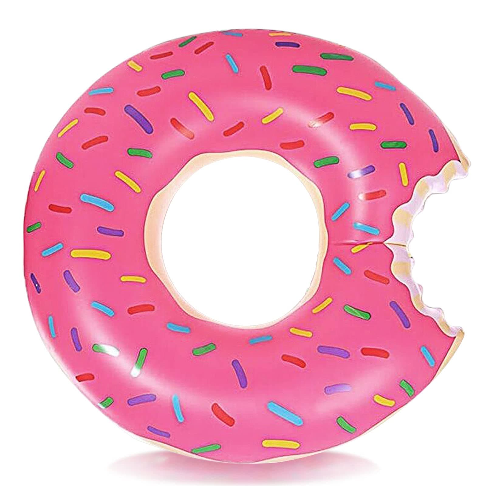DMAR Donut Pool Float - Donut Tube & Ring for Beach & Pool