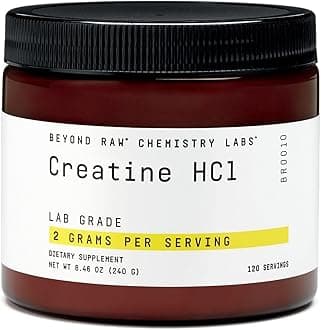 Science-Backed Creatine HCl Powder, Lab Grade, for Muscle Strength and Growth, Energy Production, Athletic Performance, Cognitive Support, Cellular Hydration, 120 Servings