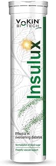 Vokin Biotech Herbal Insulux Gymnema Sylvestre For Endocrine Health and Diabetes Control 20 Effervescent Tablets
