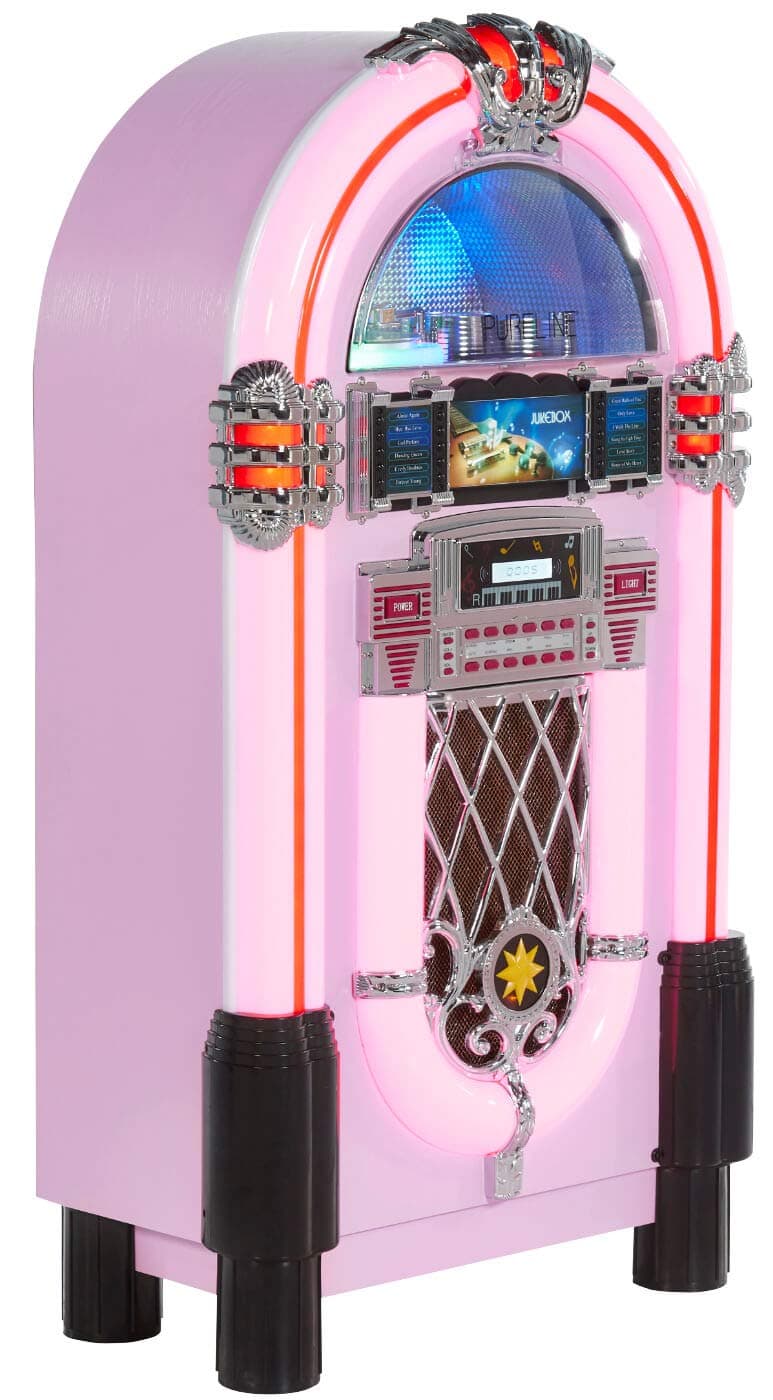 Pureline 105 Retro Bluetooth & CD Jukebox (Pink)