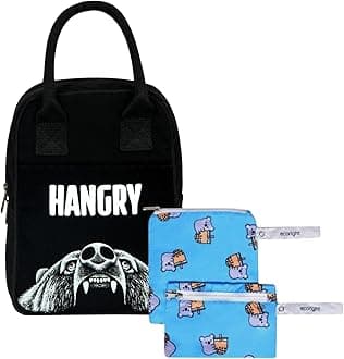 Eco Right Lunch Bags for Office Women & Men, Insulated Lunch Bag for Kids, Tiffin Bag with Bottle Holder, Carry Handle & Pocket