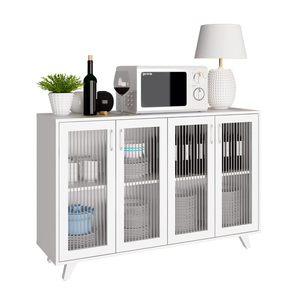 Panana Kitchen Buffet Server Table Accent Sideboard Cupboard Server Buffet Co...