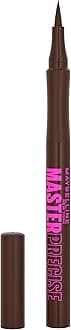 Maybelline New York Eyestudio Master Precise All Day Liquid Eyeliner, Forest Brown, 0.034 Ounce, 111 FOREST BROWN