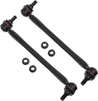 Adjustable Front Stabilizer Sway Bar End Links Kits 275MM-315MM (Overall length bolt to bolt), Ball joint stud size 12mm, Aluminum Sway Bar