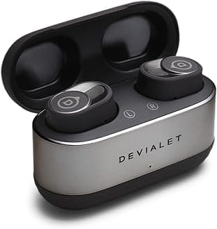 Devialet Gemini II True Wireless Earbuds - Matte Black - Audiophiles - Daily Music & Commute - Pristine Audio Fidelity Sound Clarity and Effective Noise Cancellation.