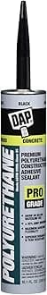 DAP Polyurethane Premium Construction Adhesive Sealant, Black, 10.1 Oz (7079818816)