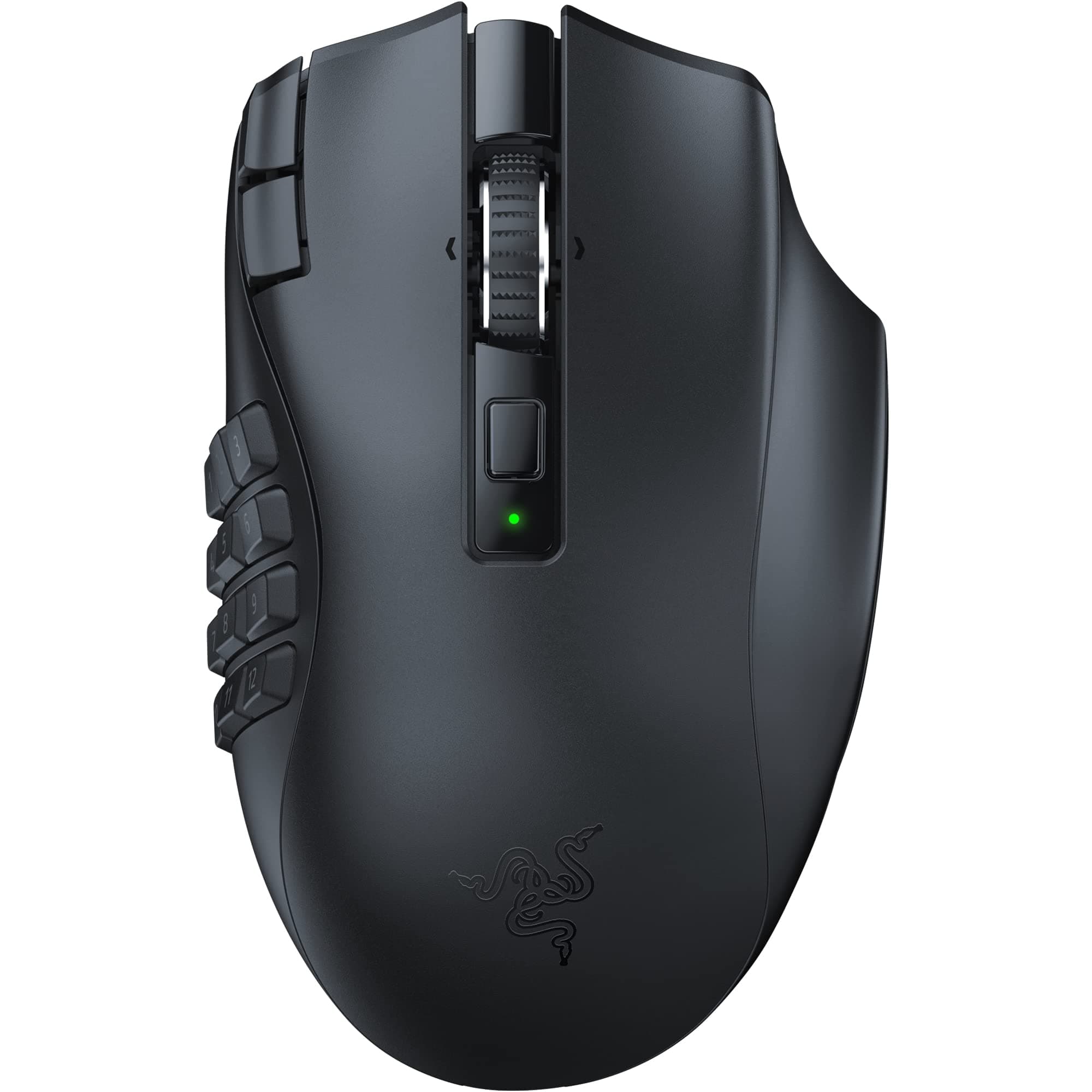 Naga V2 HyperSpeed Wireless MMO Gaming Mouse: 19 Programmable Buttons - HyperScroll Technology - Focus Pro 30K Optical Sensor - Mechanical Mouse Switches Gen-2 - Up to 400 Hr Battery Life