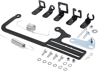 304147 EZ-EFI Cable Mount Kit Carburetor Throttle Cable Mount Bracket Steel Black