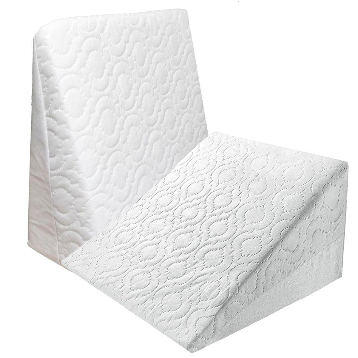 Pinkfairy Bed Wedge Support Pillow - Adjustable for Sitting Reading Back Leg Pain Heartburn Acid Reflux GERD Snoring - Premium Foam - Washable Cover