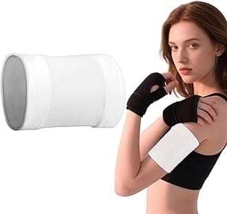Diabetic Sensor Armband Diabetes Sensor Cover for Insulin Pod Monitoring Systems Omnipod Dexcom Freestyle Libre Protects Insulin Pod During Sports Replace Adhesive Patches Tape (White, XL)