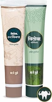 Vithoba Herbal Rootfix & Premium Toothpaste | Herbal Tooth Whitner For Oral Health With Natural Herbs | Toothpaste For Refreshing Breath | 80g |