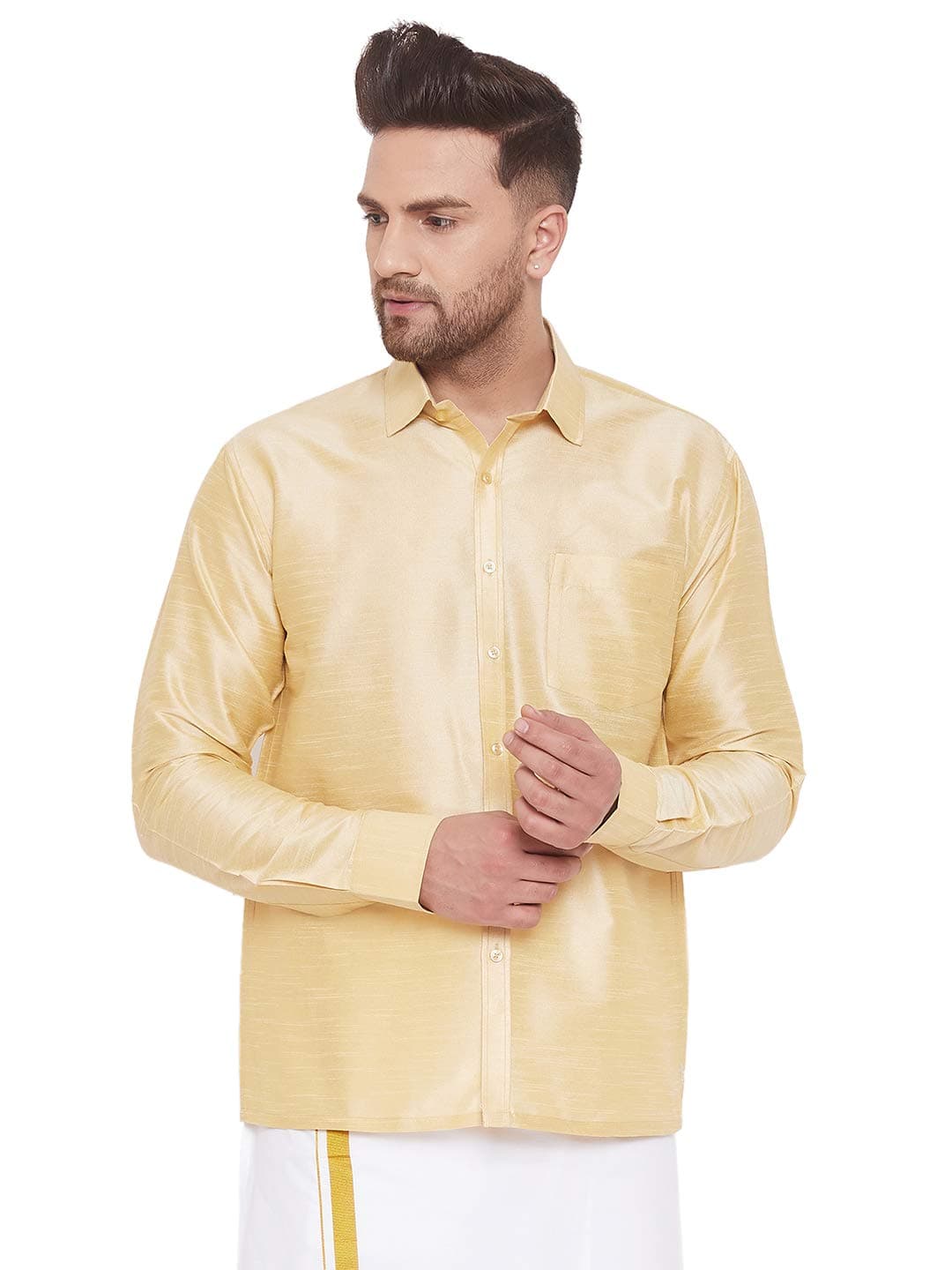 Men VASMSH002BU Ethnic Shirt