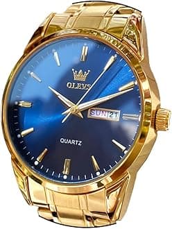 Watch for Men Stainless Steel Business Dress Analog Quartz Men Watch Large Face Day Waterproof Luminous Classic Wrist Watch