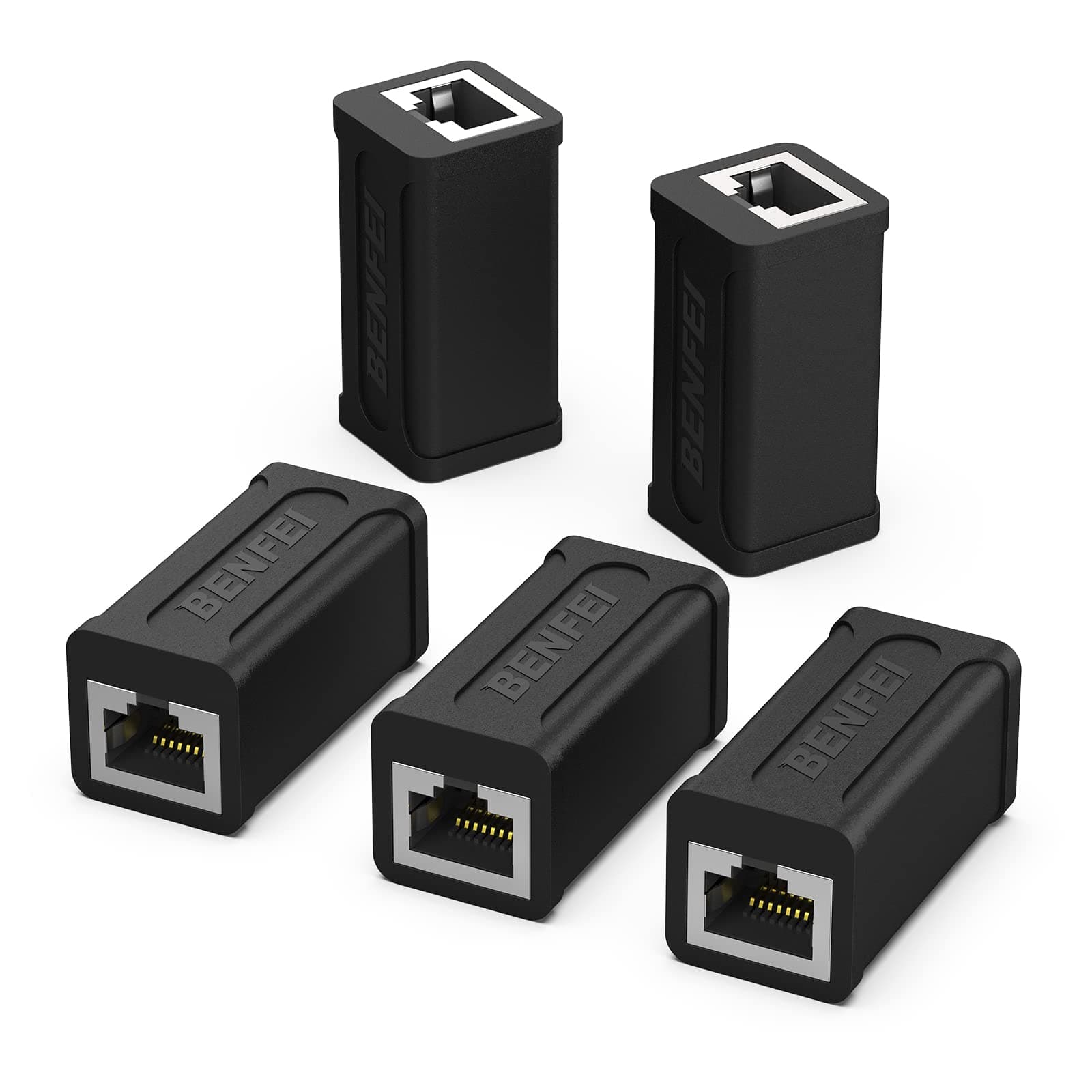 RJ45 Inline Coupler, 5 Pack Cat7 Cat6 Cat5e Ethernet Coupler Female to Female
