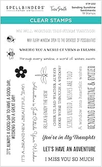 STP-222 Sending Sunshine Sentiments Clear Stamp Set from The Windows with a View Collection by Tina Smith