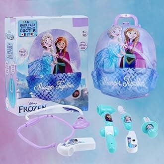 Frozen Doctor Playset for Kids |Convertible Suitcase with Battery Operated Pretend Play Toy for Boys & Girls 3+ Years| Doctor Kit Toyset Perfect for Gift | retend Play Learning Toy