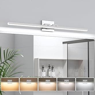 VOLISUN Modern Bathroom Vanity Light 39.4 inch, Rotatable, 24W Dimmable 5CCT Led Bathroom Light Fixture Over Mirror, Chrome Vanity Light for Bathroom Mirror Cabinets-ETL Certificated