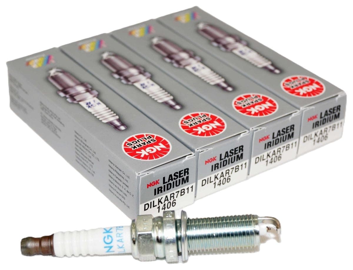 NGK (1406) DILKAR7B11 Spark Plug - Pack of 4
