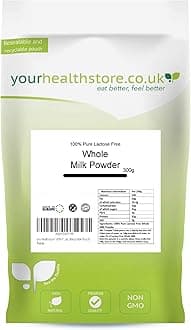 yourhealthstore 100% Pure Lactose Free Whole Milk Powder 300g, No Additives, No Added Sugar, No Soy Lecithin, No Bovaer, Vegetarian, (Recyclable Pouch)