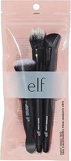 e.l.f. Putty Tools Trio, Set Of 3 Face Makeup Brushes For Putty Products, Helps You Easily Blend Putty Primer, Blush & Bronzer, Vegan & Cruelty-Free