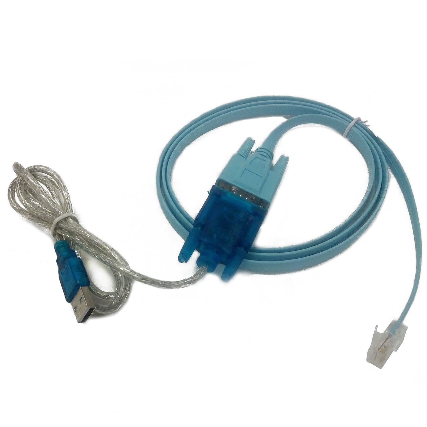 HDE USB to Serial Interface Cable with Serial to RJ45 Console Adapter Cable for Cisco Routers