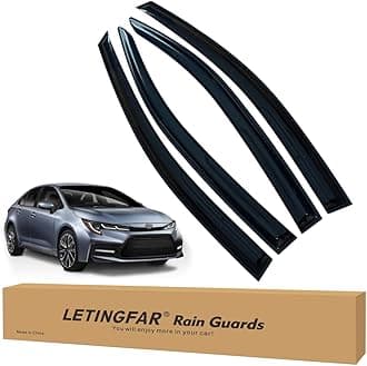 Window Visors Rain Guards for Toyota Corolla 2019 2020 2021 2022 2023 2024 2025 Accessories, Wind Deflectors Vent Shades for Toyota Corolla