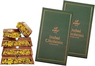 Dubai Chocolate Bar - Total of 14oz | 400g Premium Rich Milk Kunafa Pistachio Butter Chocolate | Individually Wrapped Fresh Treats | Luxury Gift Box for Birthdays & Special Occasions, Large Bar (Pack of 2) Each Unit 7oz 200gr