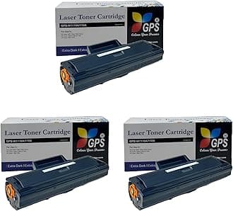 GPS Colour Your Dreams 110A Toner Cartridge Compatible for HP LJ Printer 108, 108a, 108w, 136, 136a,136w, 136nw, 138, 138pnw, 138fnw (110A - Set of 3)