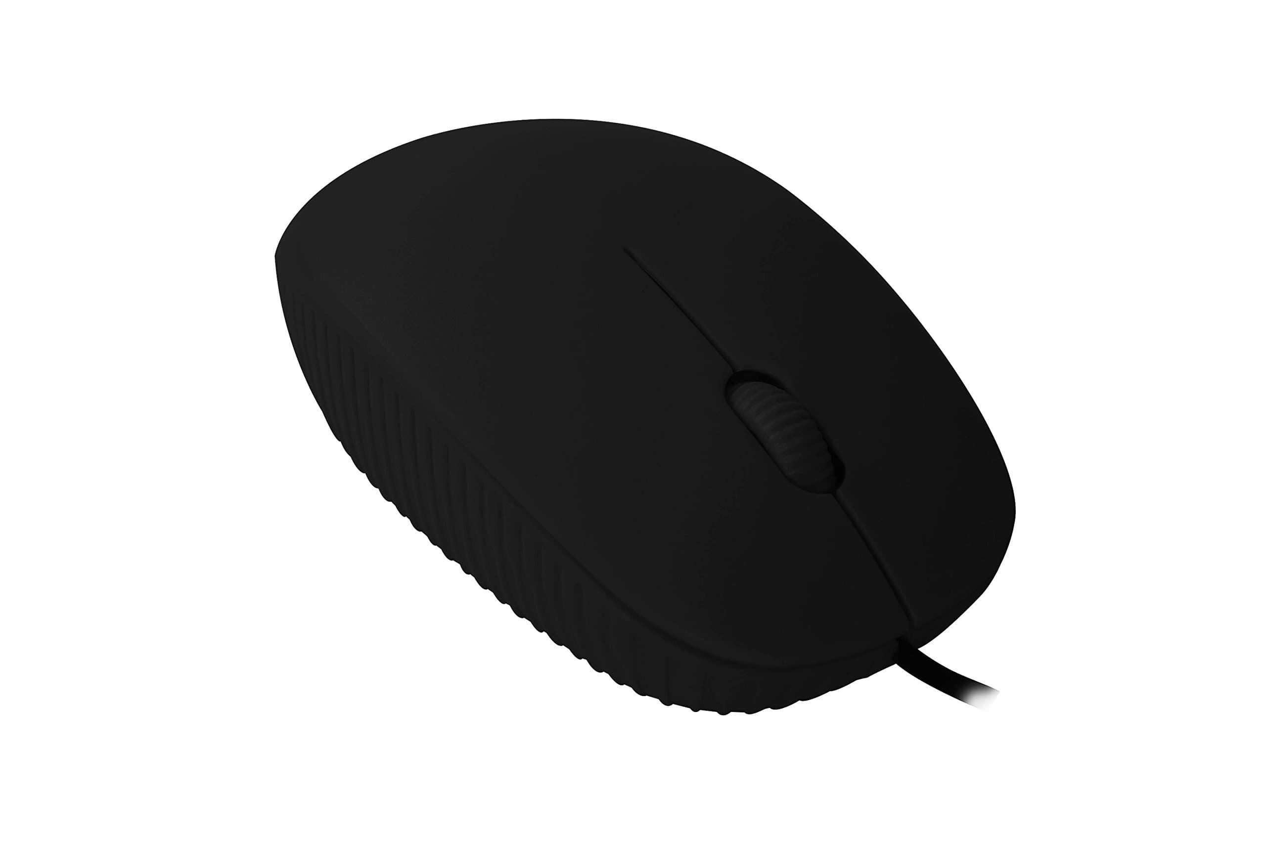 Dr Earthy Computer Mouse High Precision Optical Wired Mouse For Laptops PC And Mac Computers / With Scrolling Wheel / Back and Forward Side Buttons / 3 Adjustable DPI Levels Up To 1600 DPI Wired Black