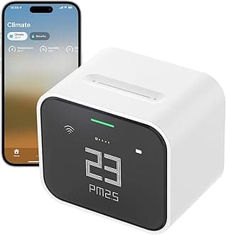 Air Monitor Lite, Apple HomeKit Compatible Wi-Fi Indoor Air Quality Meter Detects Home CO2, PM2.5, PM10, Temperature, and Humidity