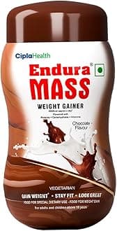 Endura Mass Weight Gainer Powder 550 G Chocolate Flavour | Unique Blend Of 3 Sources Of Protein, Carbs, Vitamins & Essential Minerals | Ideal For Children Above 10 Years, Men, Women & Athletes