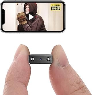 Smallest Wireless WiFi Camera,Concealed Spy Cam with HD1080P Video Recording Live Feed,Baby Monitor with Night Vision,Motion Detection,Cloud Storage,Remote Viewing for Security with iOS Android APP
