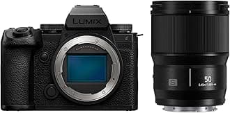 LUMIX S5IIX Mirrorless Camera (DC-S5M2XBODY) with LUMIX S Series 50mm F1.8 Lens (S-S50)