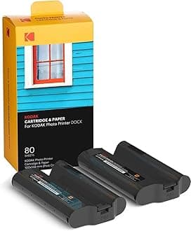 Kodak 4PASS Film Cartridge (4x6 inches) for Kodak Dock and Dock Plus, 80 Sheets