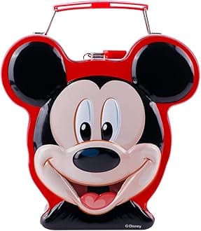 SKI Homeware Metal Coin Bank for Kids with Lock & Key (Mickey)