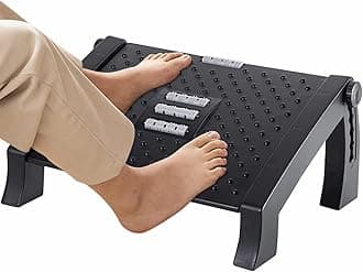 ergonomic adjustable foot rest under table feet rest for office chair leg resting tool/footrest for work from home foot rest with massager Texture and Roller(plastic)