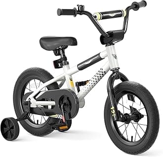 BMX Toddler Bike with Training Wheels 12/14/16 Inch Kids Bicycle Boys Girls Age 3-8 Durable Steel Frame Adjustable Seat Coaster Brake Bicicleta para Niños