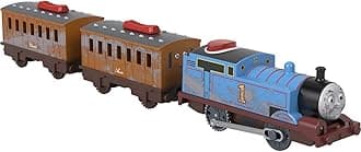 Thomas & Friends Motorized Toy Train Talking Thomas Engine with Sounds Phrases & Passenger Cars for Preschool Pretend Play Kids Ages 3+ Years